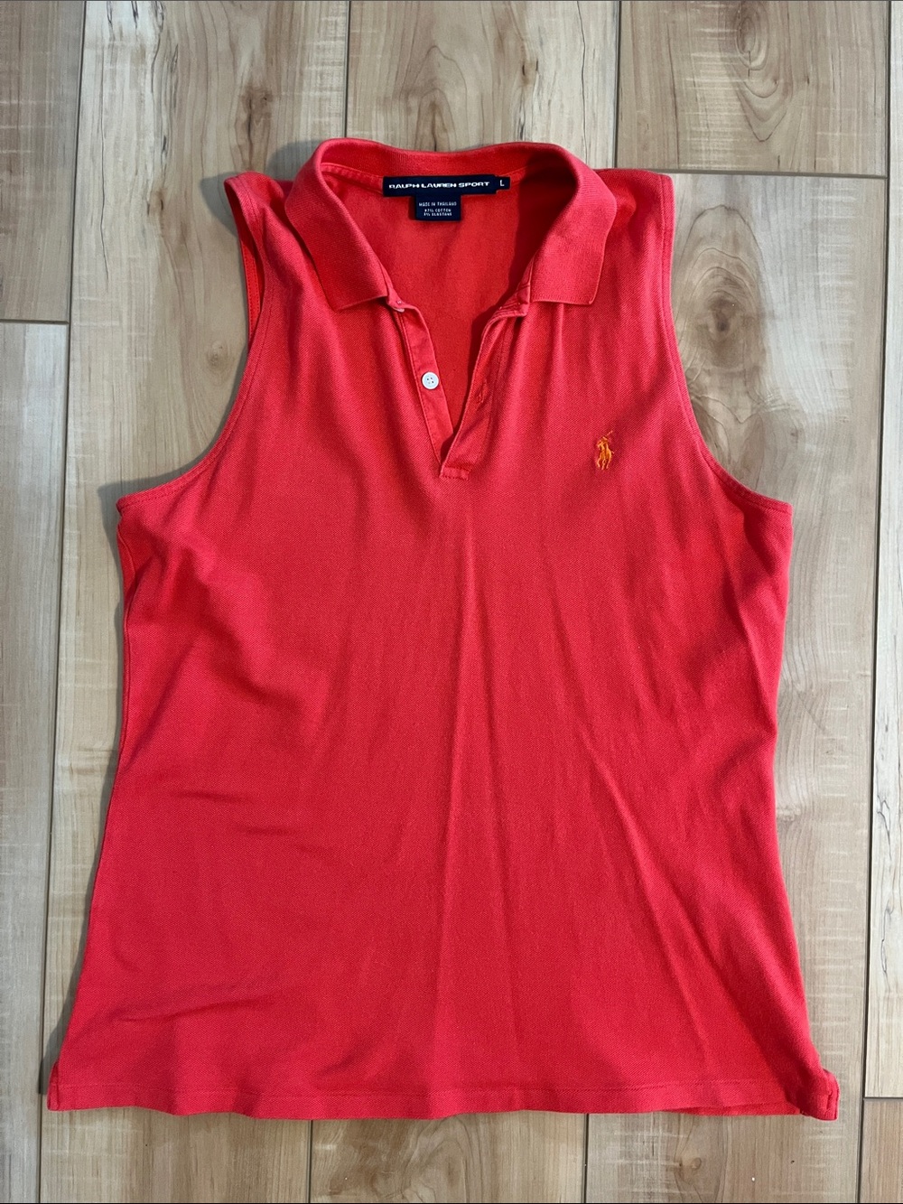Ralph Lauren Sleeveless Polo Top - Red